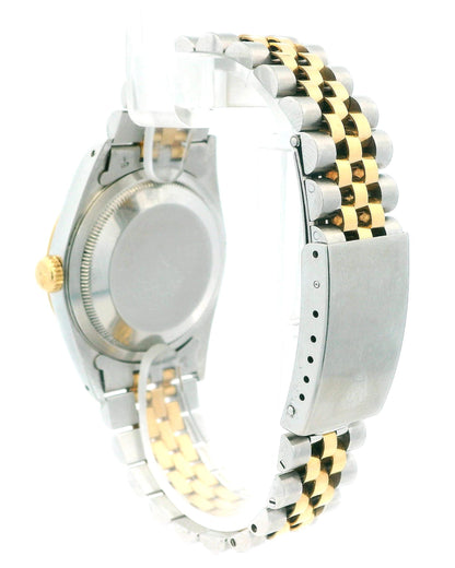 Rolex  Datejust 16233 Ivory Pyramid Dial Watch Full Set