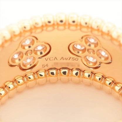 Van Cleef & Arpels Perlée Clover 18K Rose Gold Rind Size 54 W/Box
