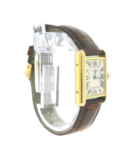 Cartier Tank Louis W1529856 18K Yellow Gold W/Receipt & Papers 2013