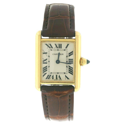 Cartier Tank Louis W1529856 18K Yellow Gold W/Receipt & Papers 2013