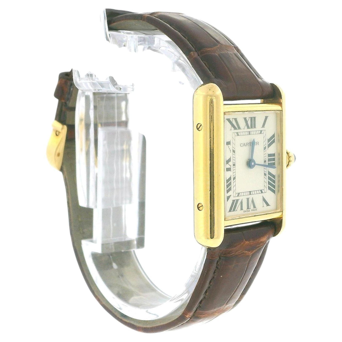 Cartier Tank Louis W1529856 18K Yellow Gold W/Receipt & Papers 2013