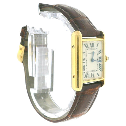 Cartier Tank Louis W1529856 18K Yellow Gold W/Receipt & Papers 2013