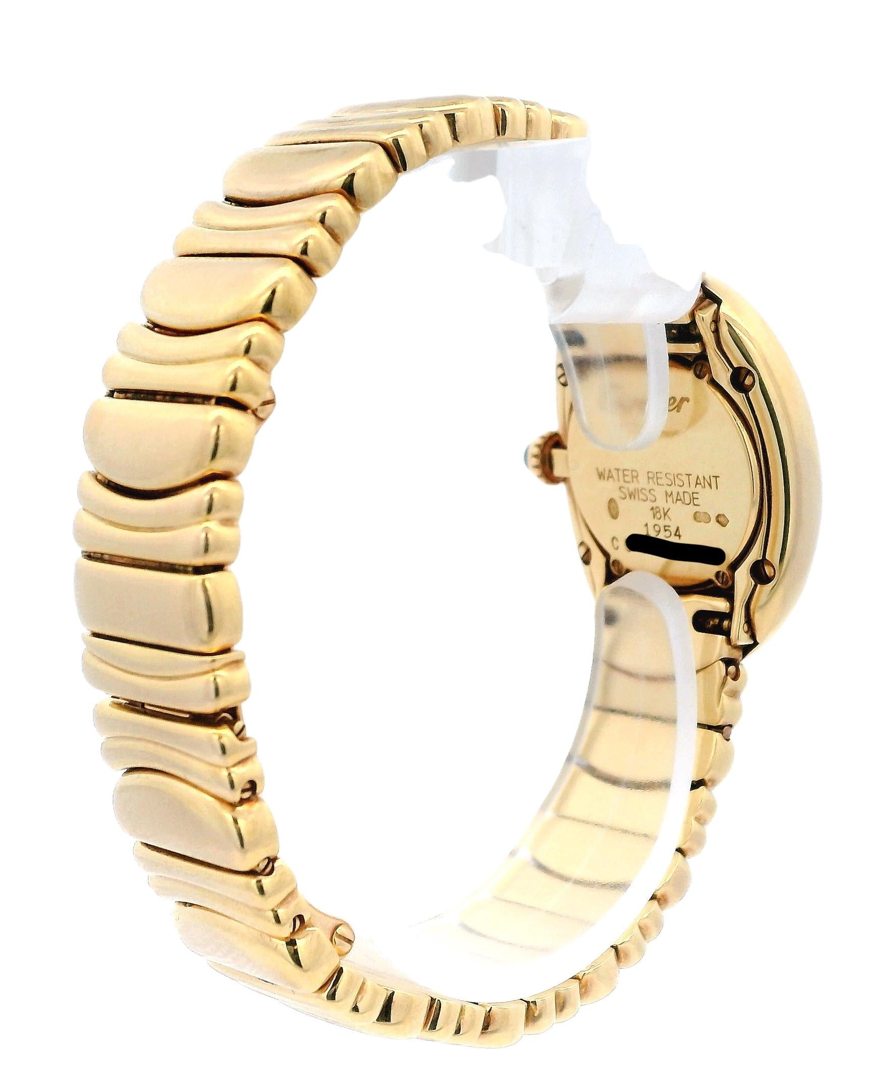 Cartier Baignoire 1954 18K Yellow Gold W/Box & Papers