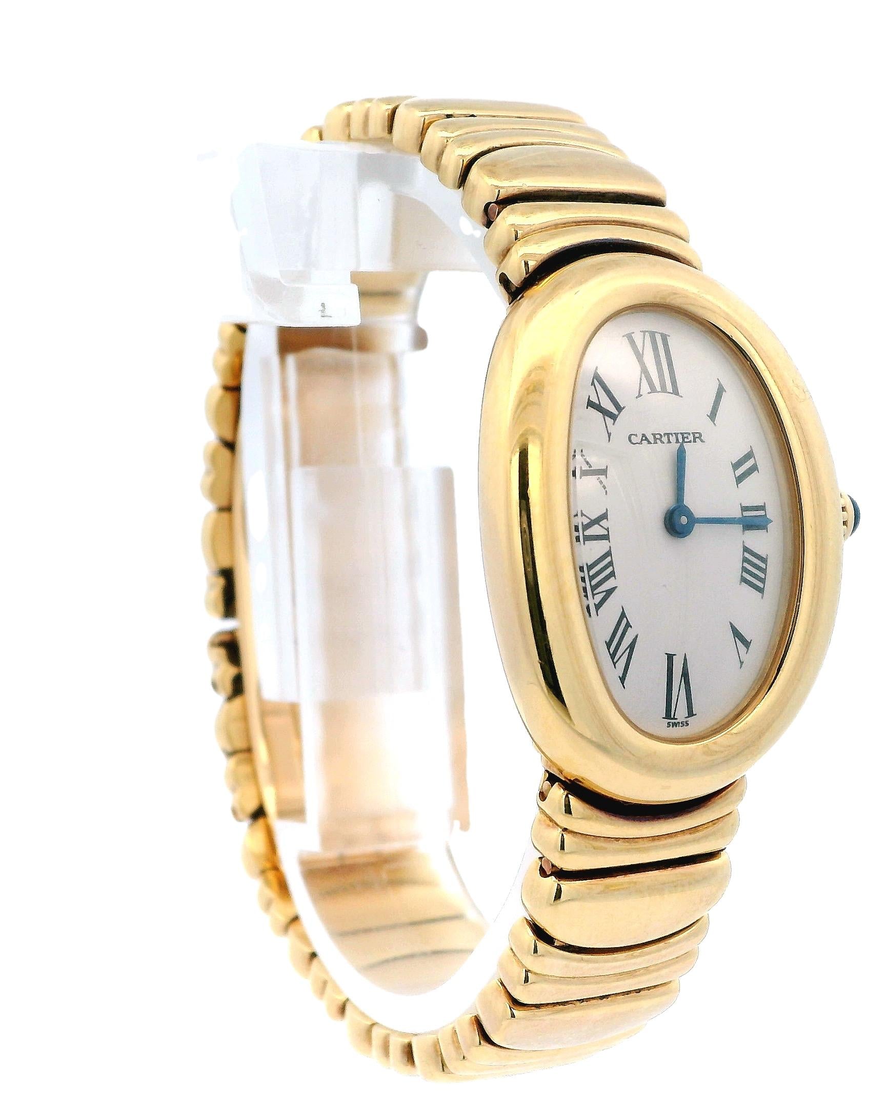 Cartier Baignoire 1954 18K Yellow Gold W/Box & Papers