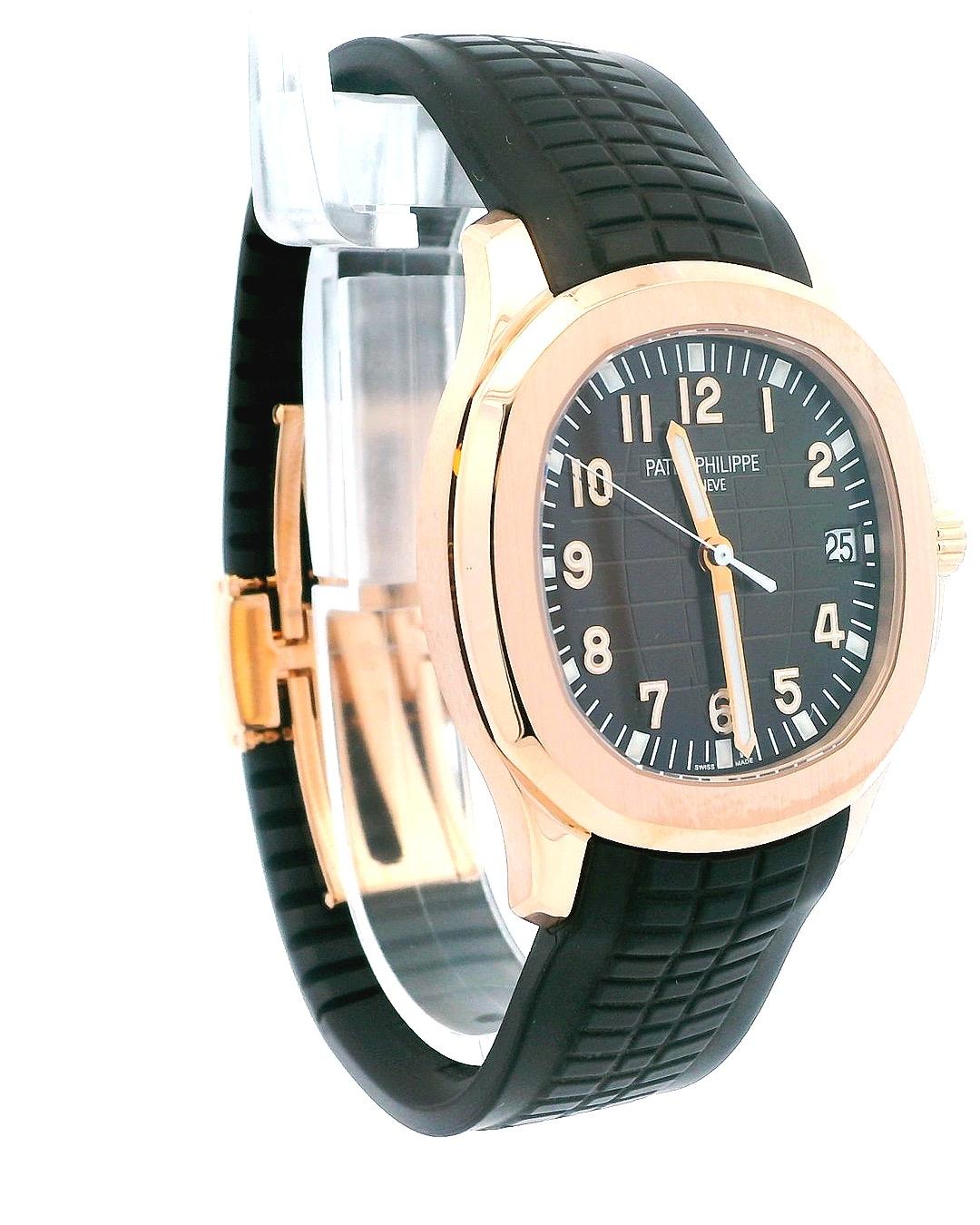 Patek Philippe Aquanaut 5167/1R Chocolate Dial 18K Rose Gold Box & Papers