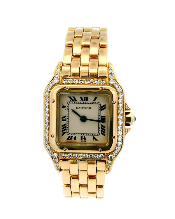 Cartier Panthere 8669 Diamond 18K Yellow Gold Ladies Watch