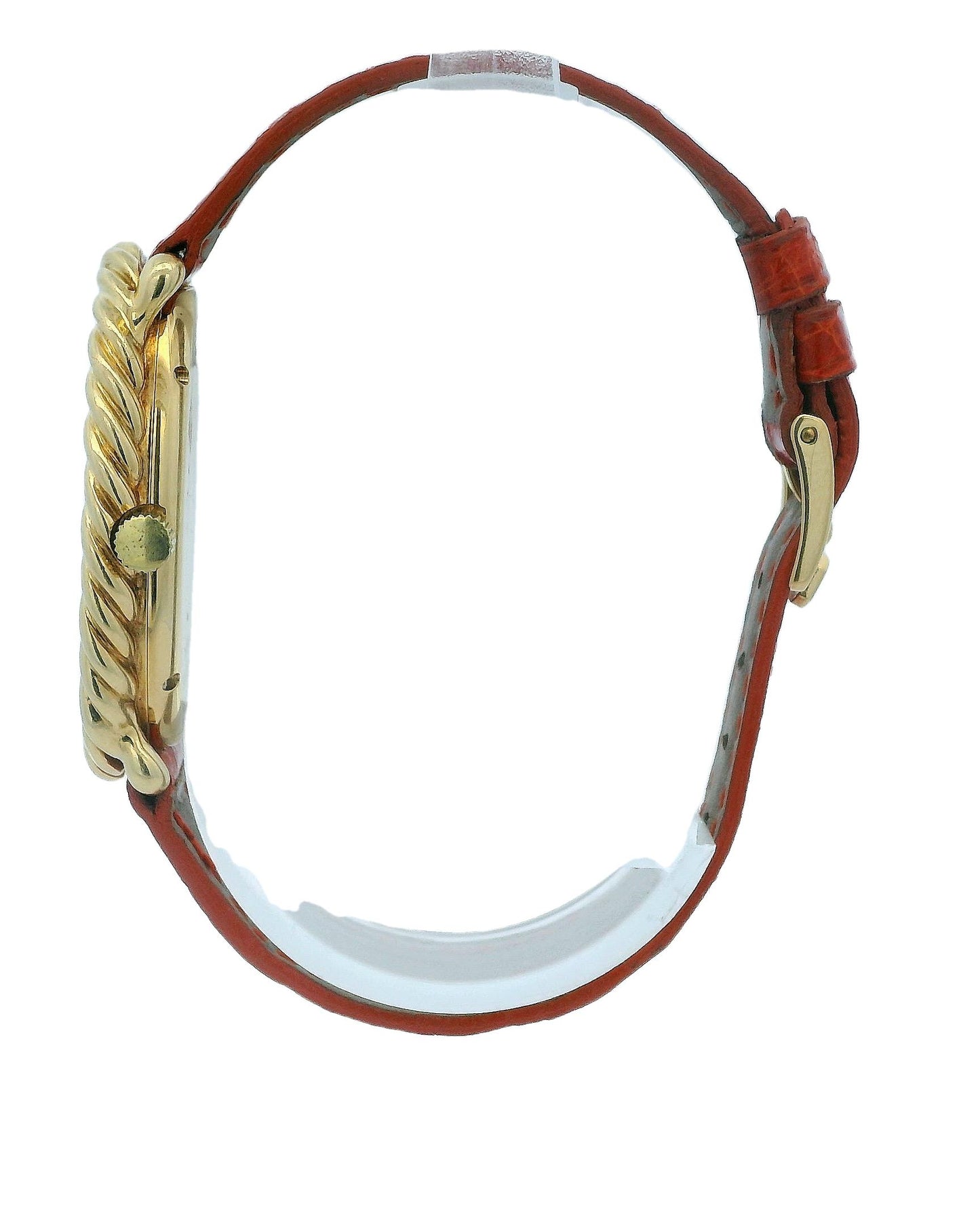 Chopard Oval Fluted Case Orange Dial & Customized Strap