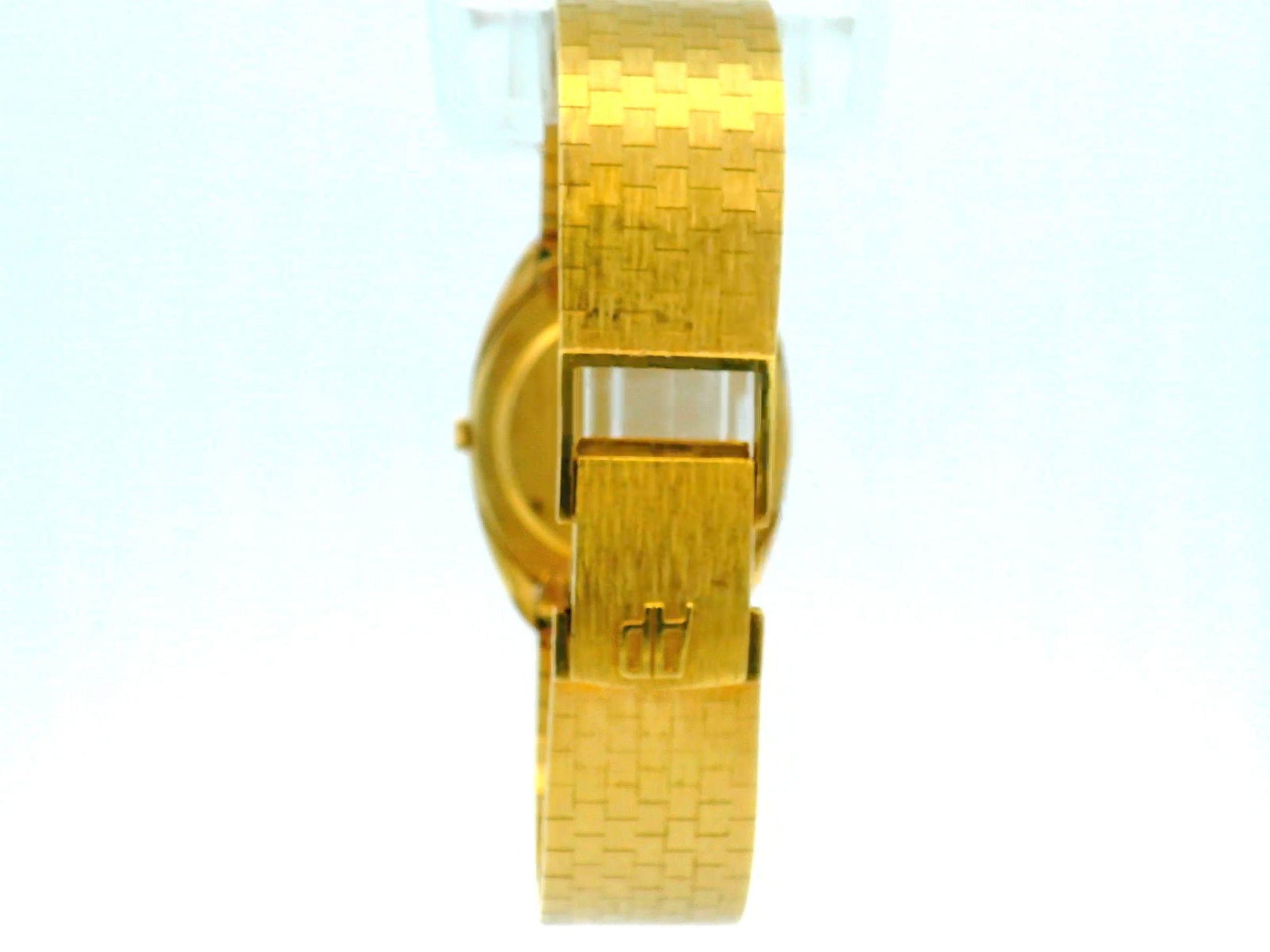 AP Ellipse 18k Brick Bracelet Vertical Dash Markers W/Box(Pre-Owned)