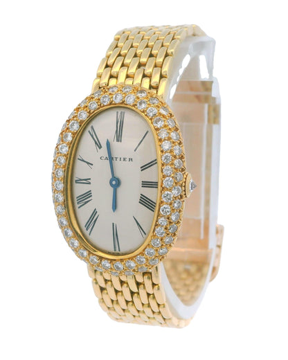 Cartier Baignoire Paris 18K Yellow Gold & Factory Diamond Gran De Ris Bracelet