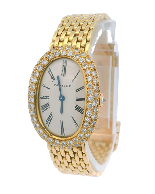 Cartier Baignoire Paris 18K Yellow Gold & Factory Diamond Gran De Ris Bracelet