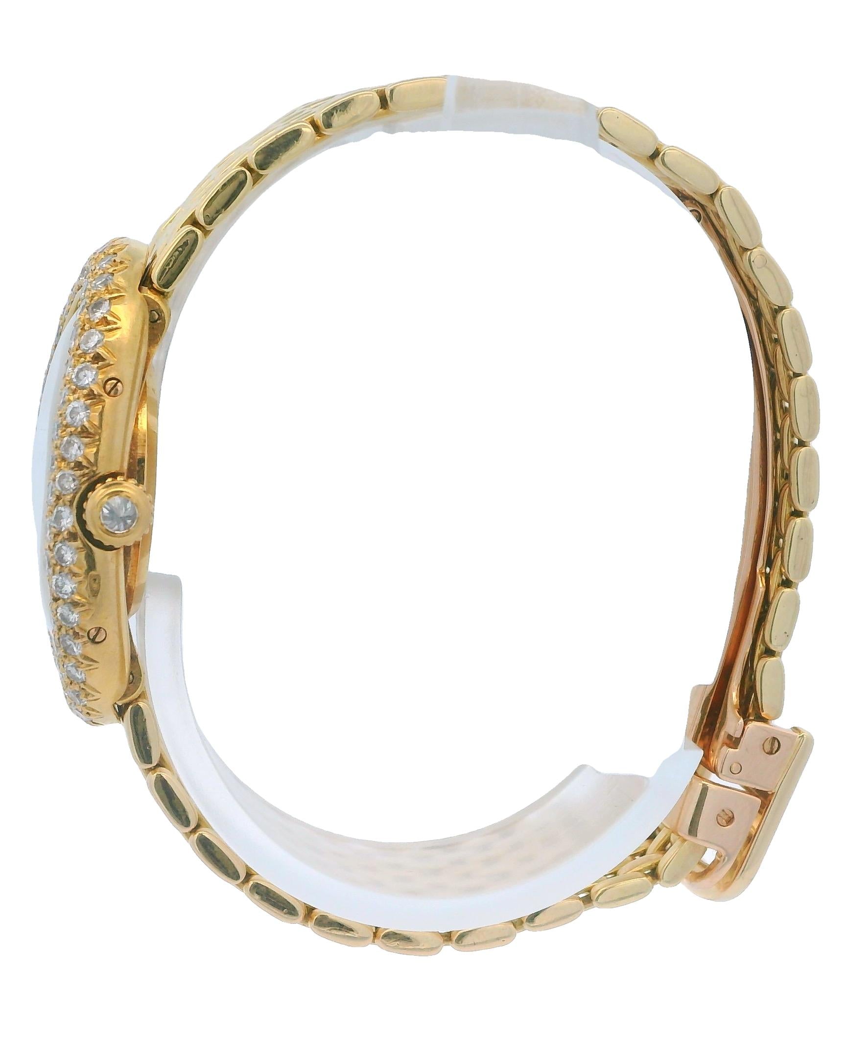 Cartier Baignoire Paris 18K Yellow Gold & Factory Diamond Gran De Ris Bracelet
