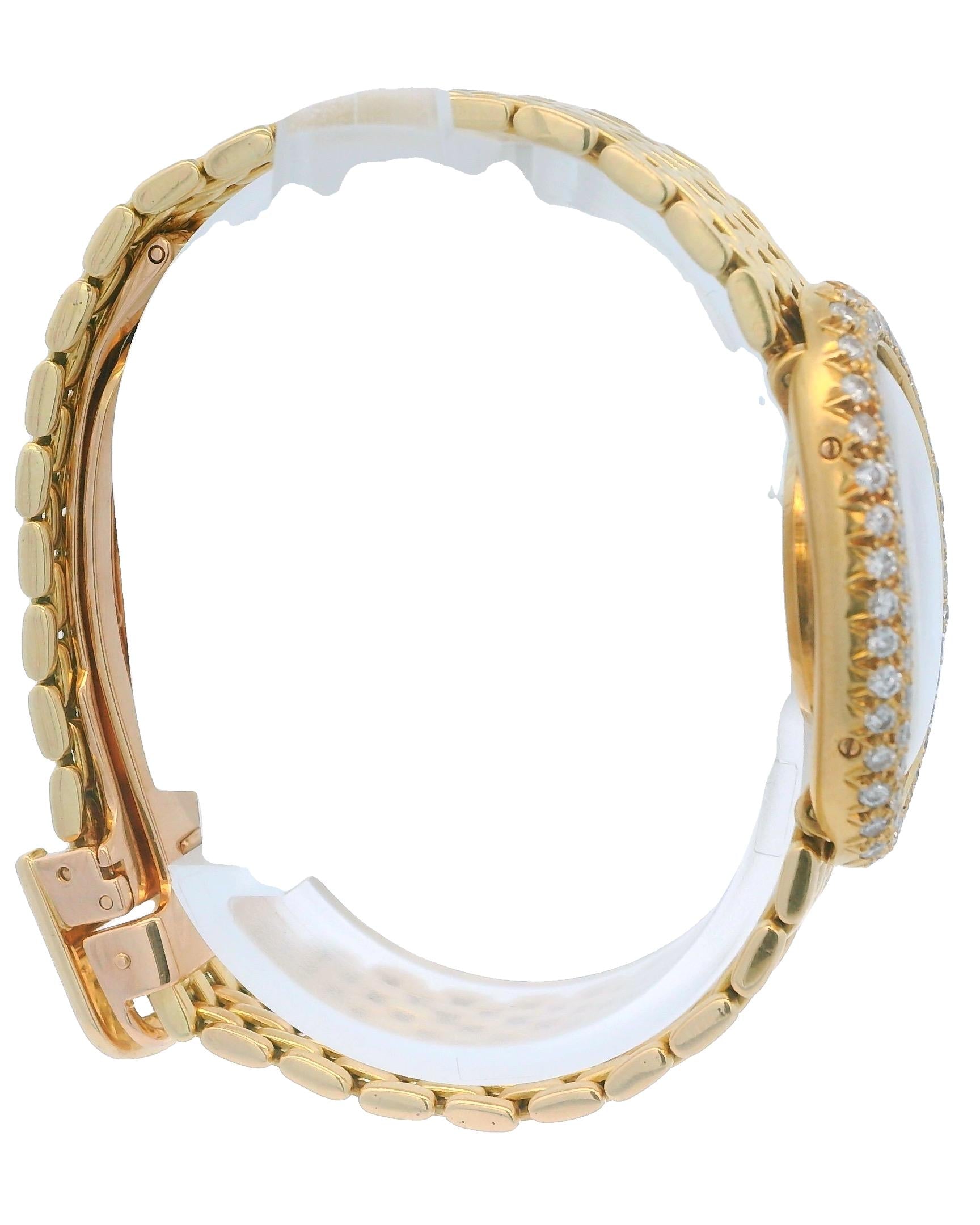 Cartier Baignoire Paris 18K Yellow Gold & Factory Diamond Gran De Ris Bracelet