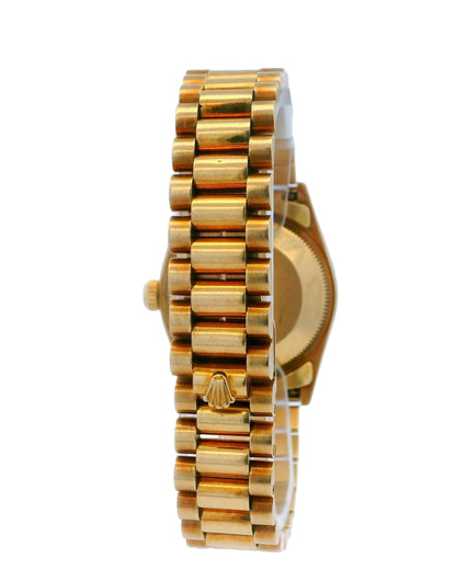Rolex Datejust 68258 18K Yellow Gold Midsize Ladies Watch