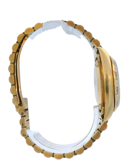 Rolex Datejust 68258 18K Yellow Gold Midsize Ladies Watch