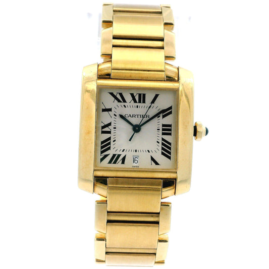 Cartier Tank Francaise Large W50001R2 18K Yellow Gold Watch(Pre-Owned)