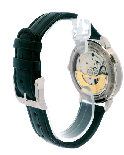 A. Lange & Söhne Saxonia Moonphase 384.026 18K White Gold Box & Papers