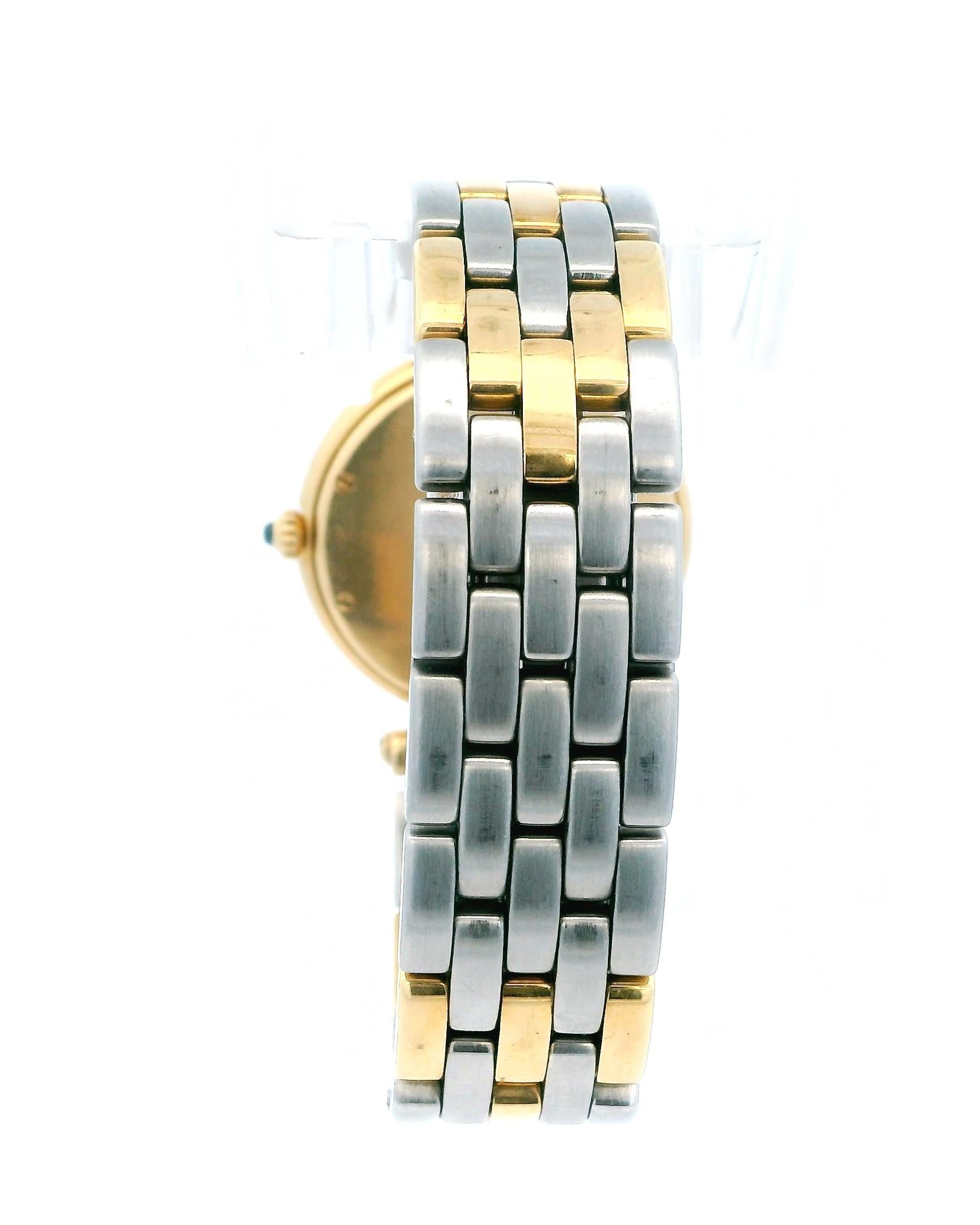 Cartier Vendome Large 8839647 18K Yellow Gold  & Two-Tone Bracelet Watch
