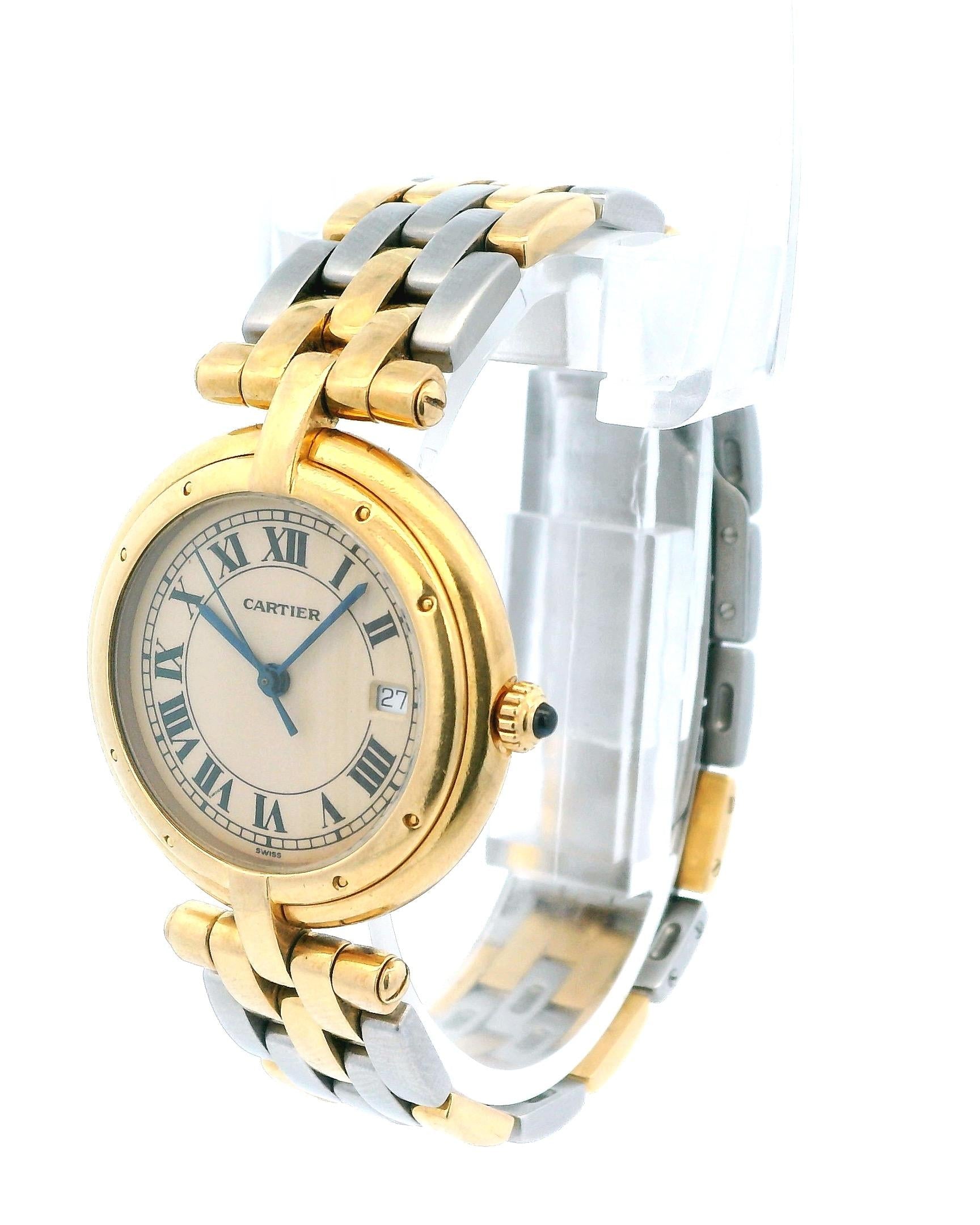 Cartier Vendome Large 8839647 18K Yellow Gold  & Two-Tone Bracelet Watch