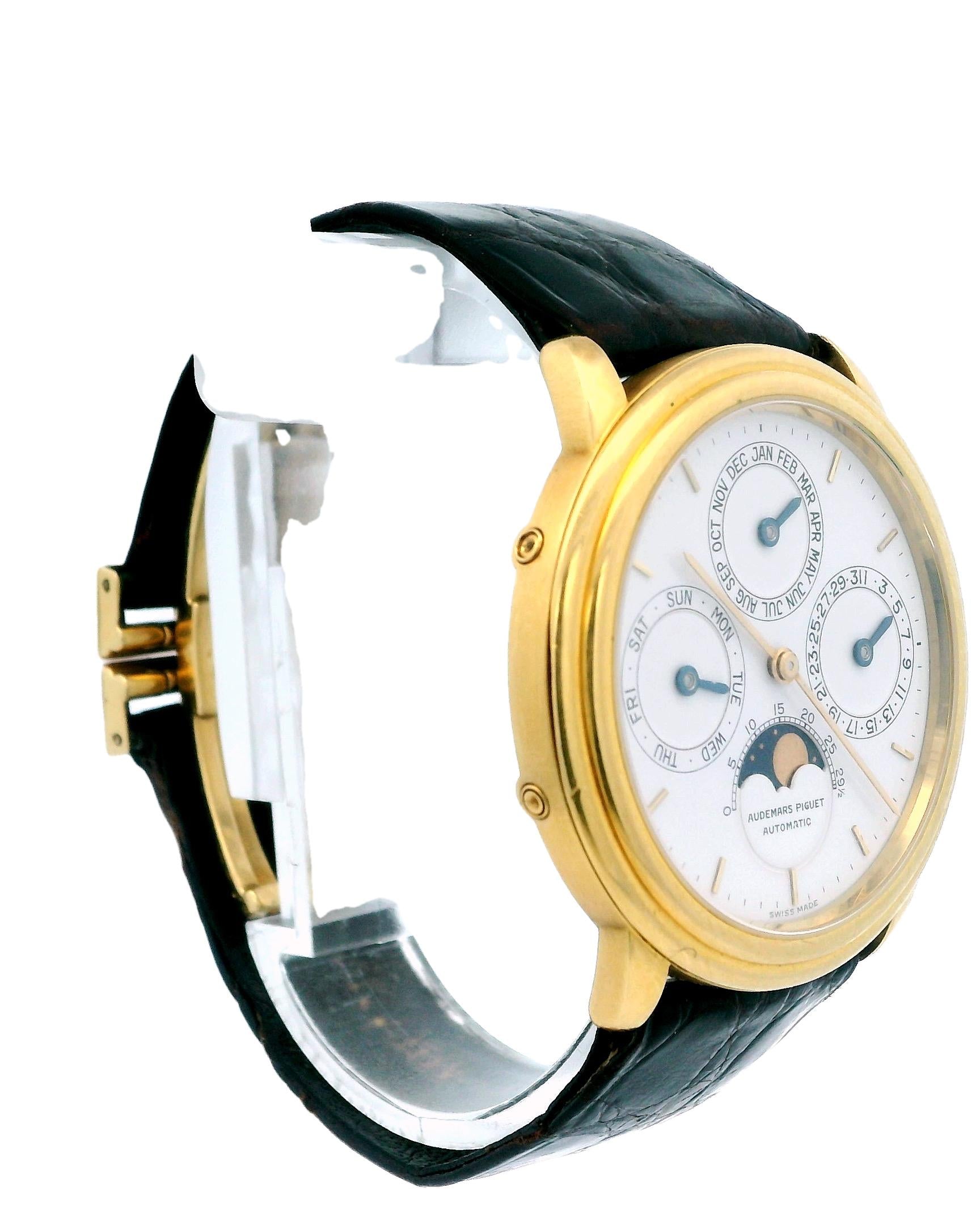 Audemars Piguet 25548BA,Quantieme Perpetual Calendar Moon Shape Watch