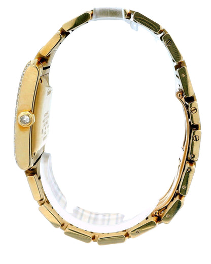 Cartier Tank Francaise WE1010R8 18K Yellow Gold & Diamond Service Papers