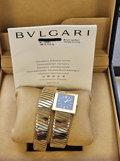 Bvlgari Quadrant Tubogas Tricolore Box & Papers