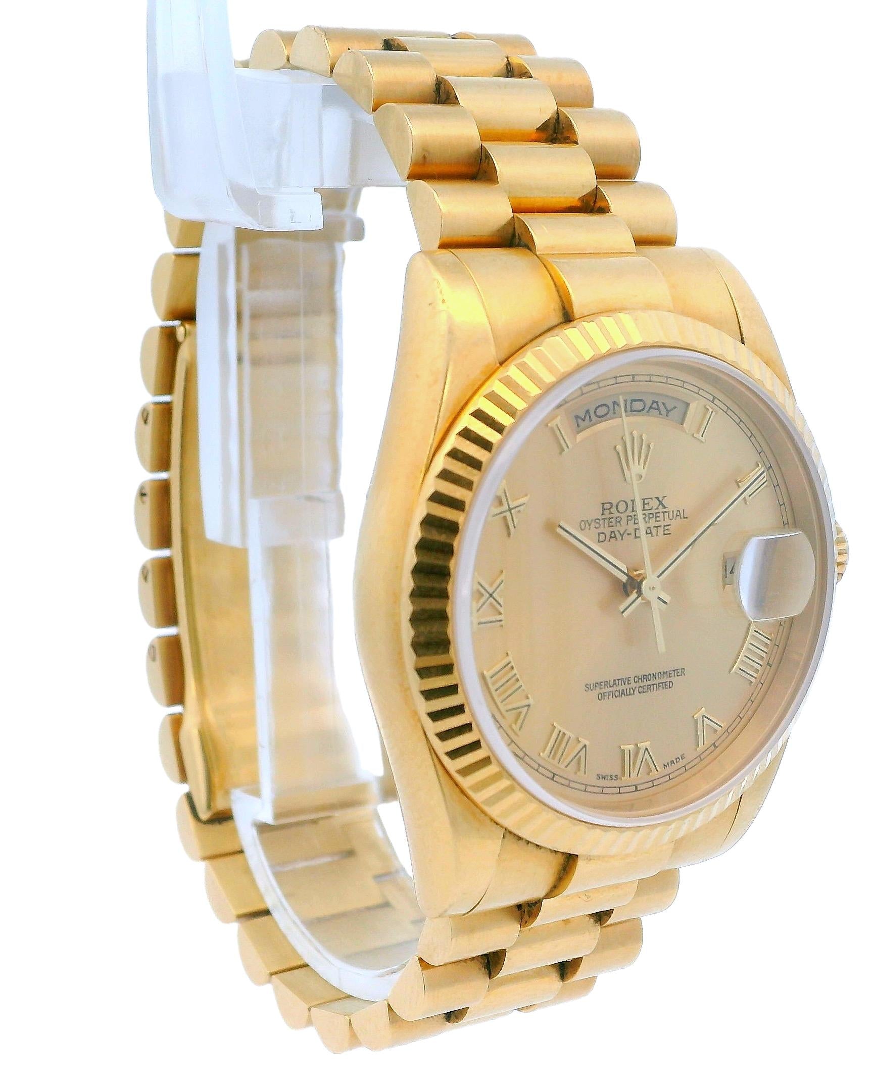 Rolex Day-Date President 118238 Champagne Dial Watch