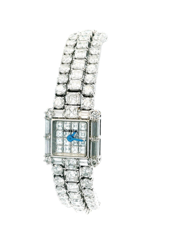 Jacob & Co. Ladies Triple Diamond Pave Dial Ladies Watch