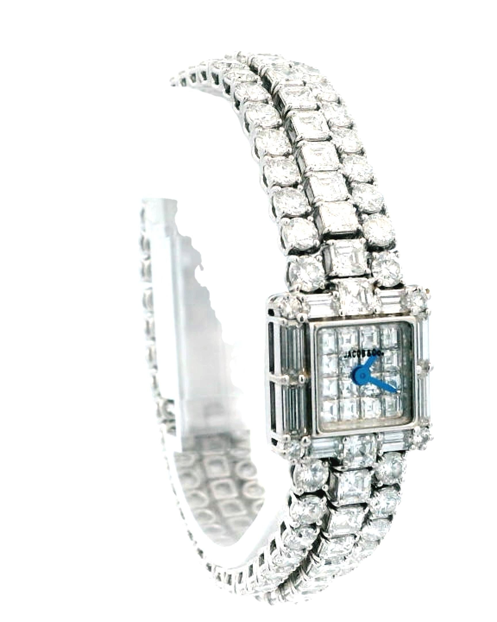 Jacob & Co. Ladies Triple Diamond Pave Dial Ladies Watch