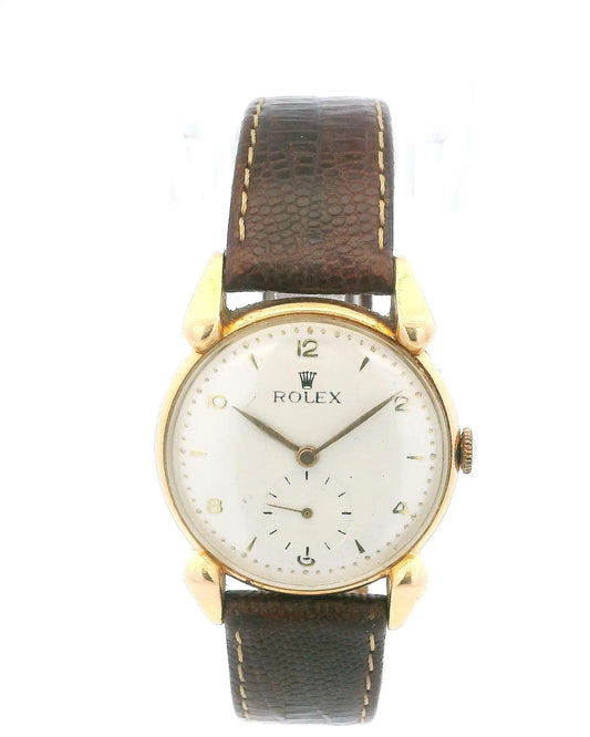 Rolex 4431A Chronometer 18K Yellow Gold Fancy Lug Vintage Watch