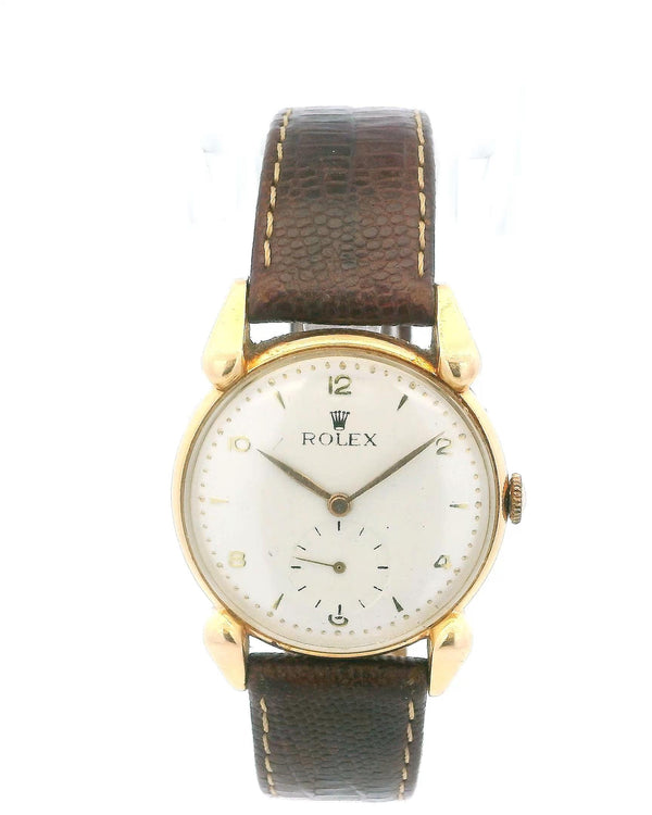 Rolex 4431A Chronometer 18K Yellow Gold Fancy Lug Vintage Watch