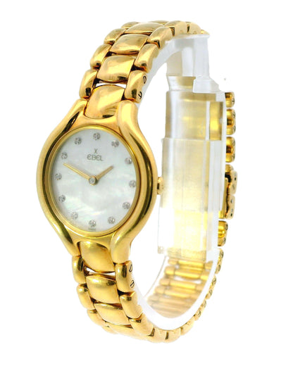 Ebel Beluga 866960 18k MOP Diamond Dial Small