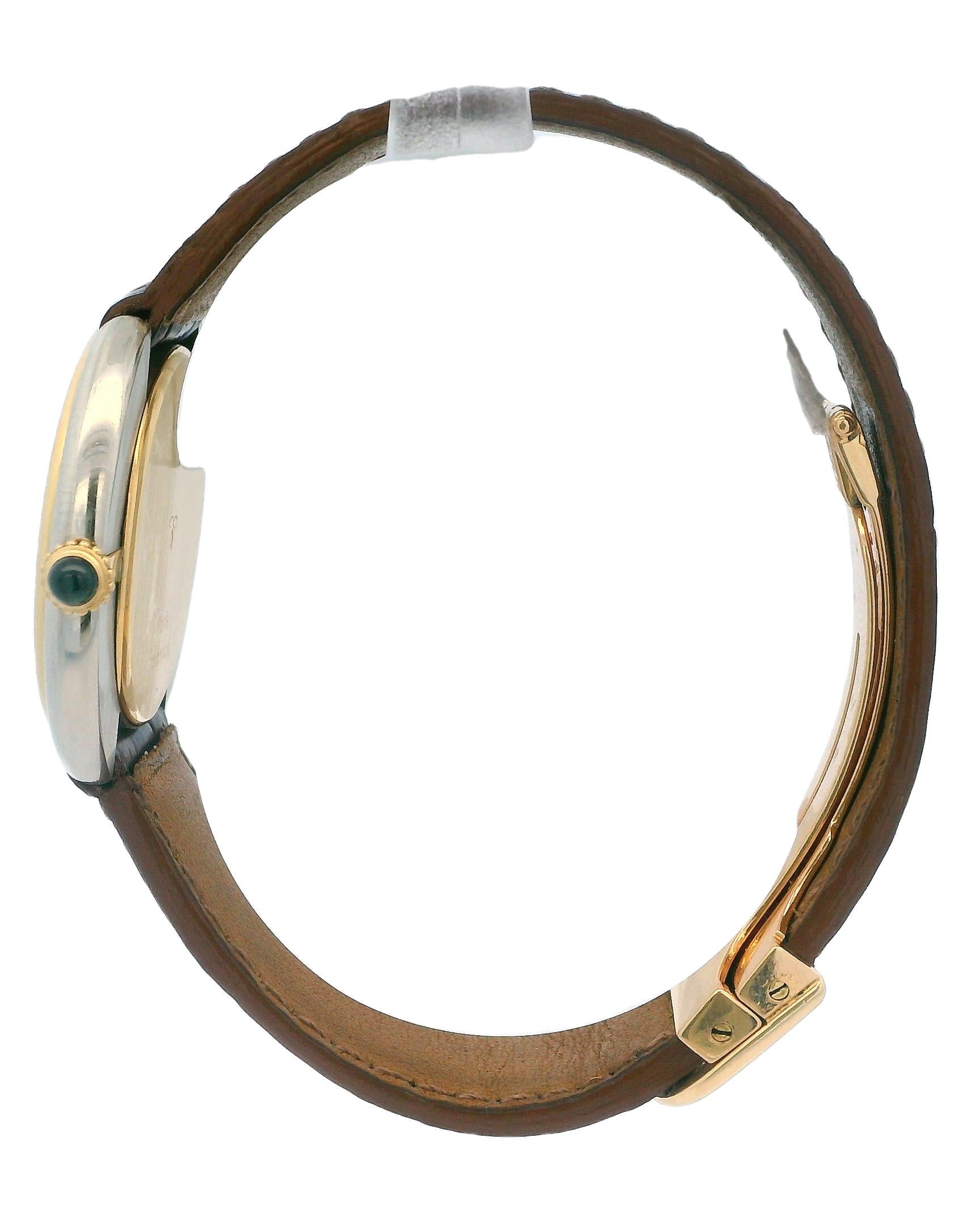 Cartier Vendome Rondo 18k White & Yellow Gold Paris Dial Watch