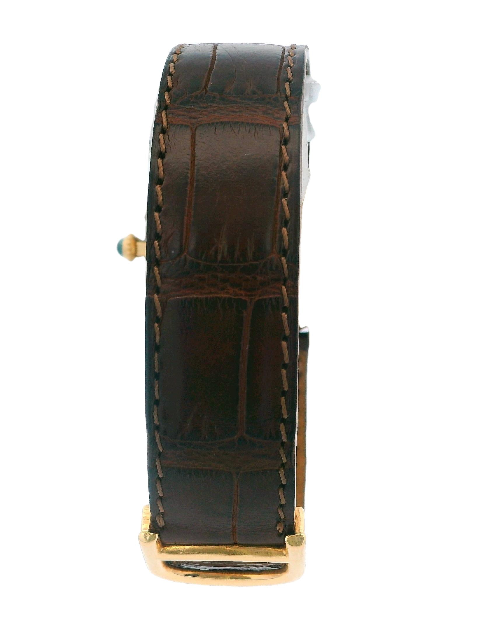 Cartier Vendome Rondo 18k White & Yellow Gold Paris Dial Watch