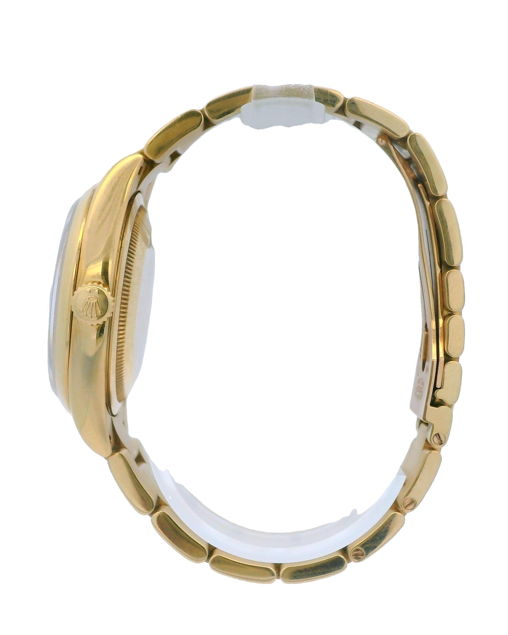 Rolex Day-Date 118208 18K Yellow Gold Linen Dial Full-Set