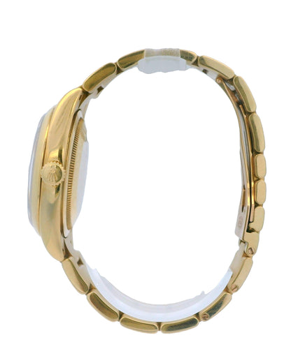 Rolex Day-Date 118208 18K Yellow Gold Linen Dial Full-Set