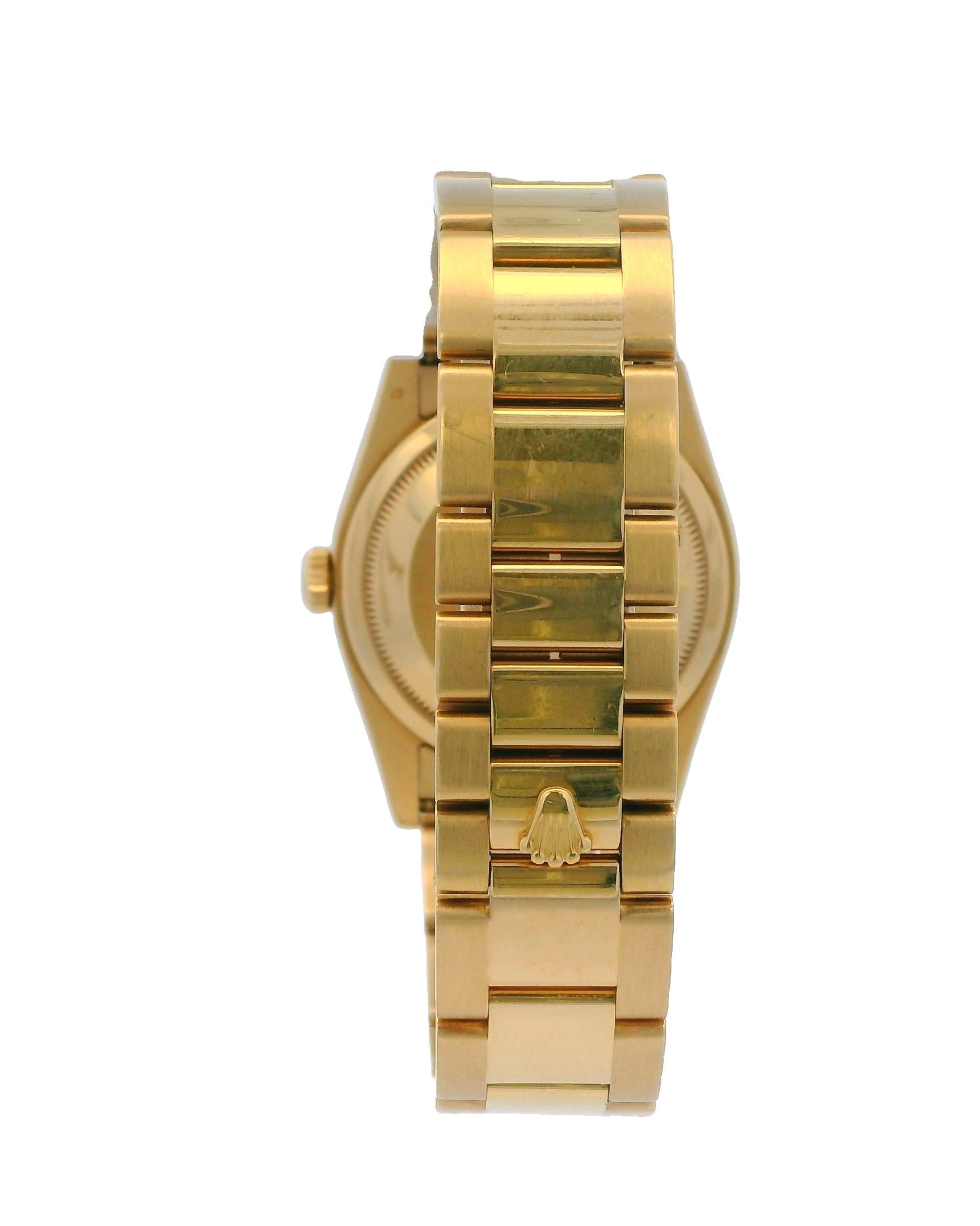 Rolex Day-Date 118208 18K Yellow Gold Linen Dial Full-Set