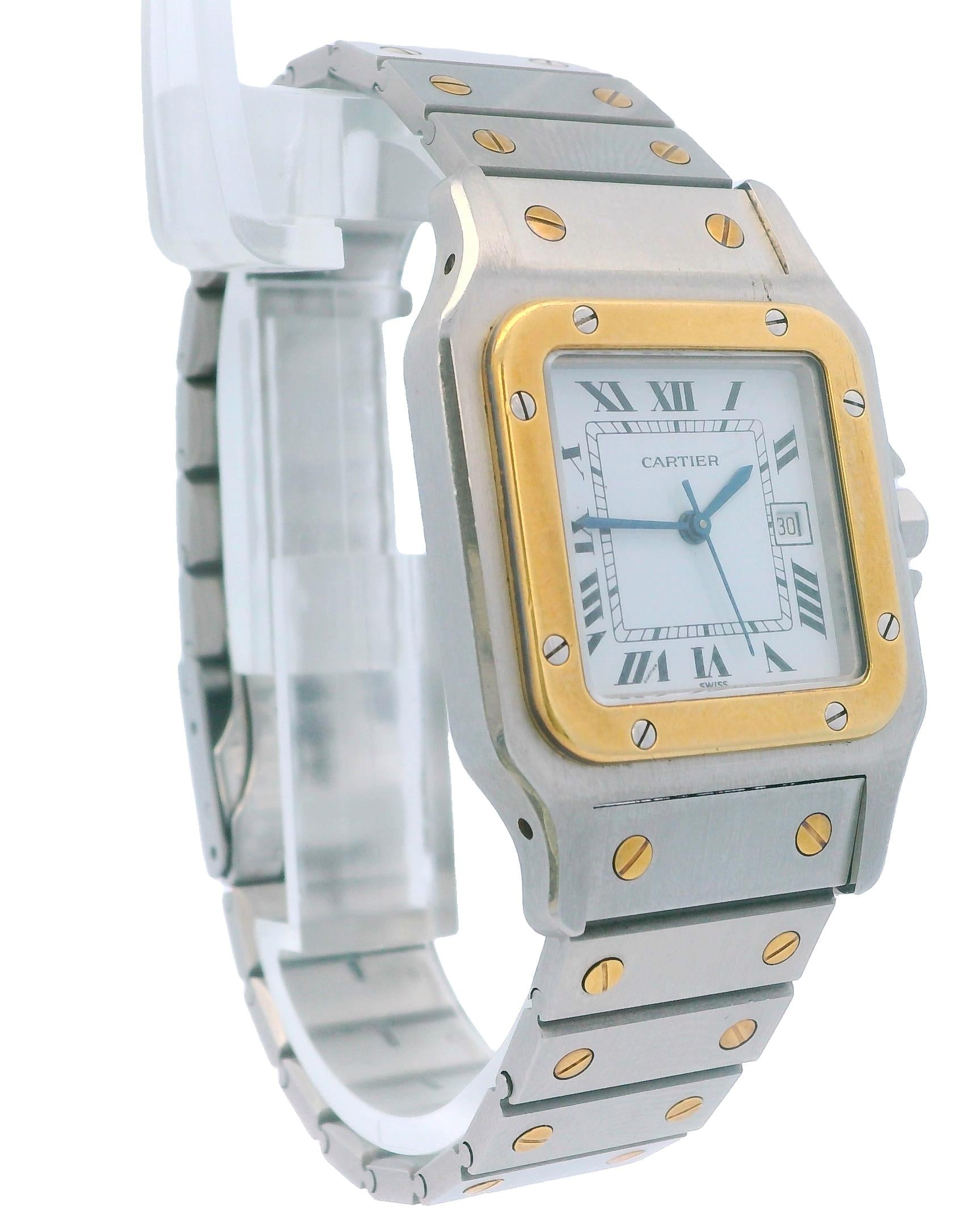 Cartier Santos Carrée Two-Tone Watch Box & Papers