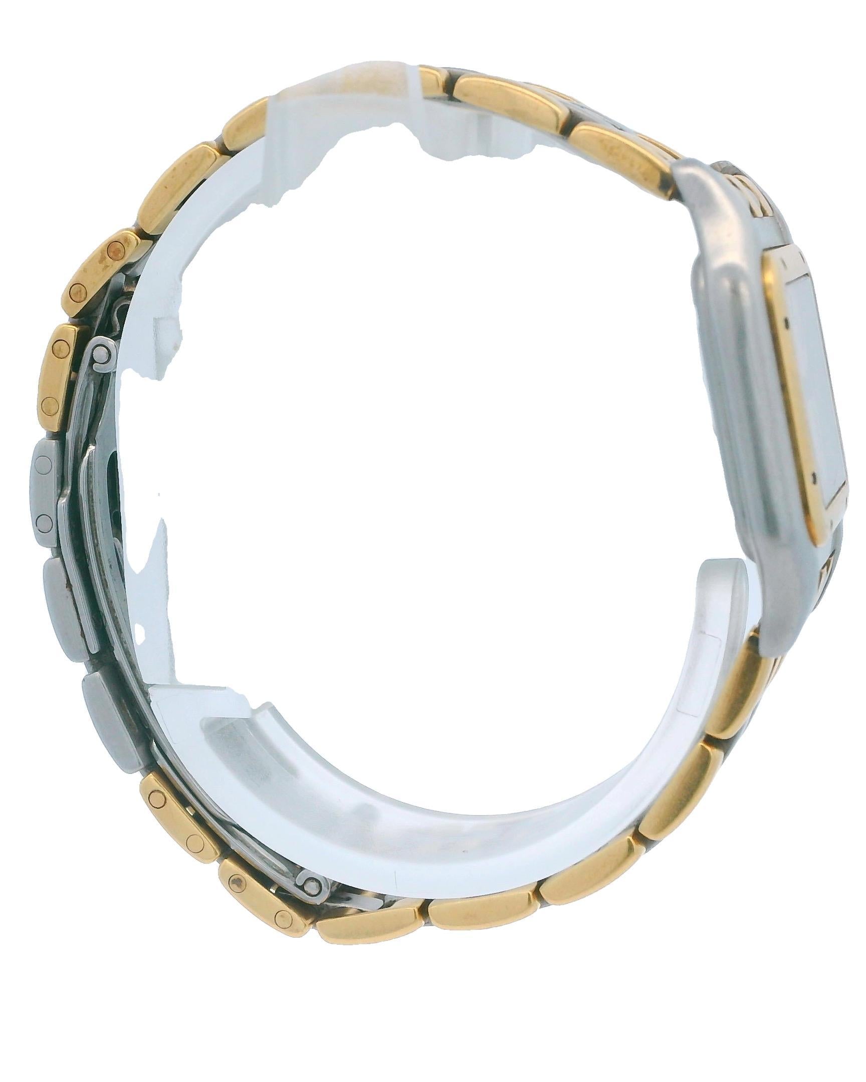 Cartier Panthere Small Three Row 18K Gold & Stainless Steel Watch