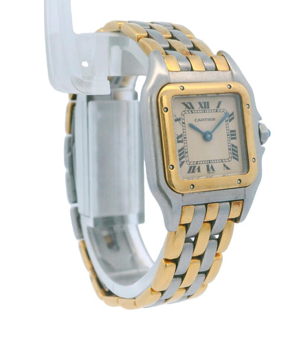 Cartier Panthere Small Three Row 18K Gold & Stainless Steel Watch
