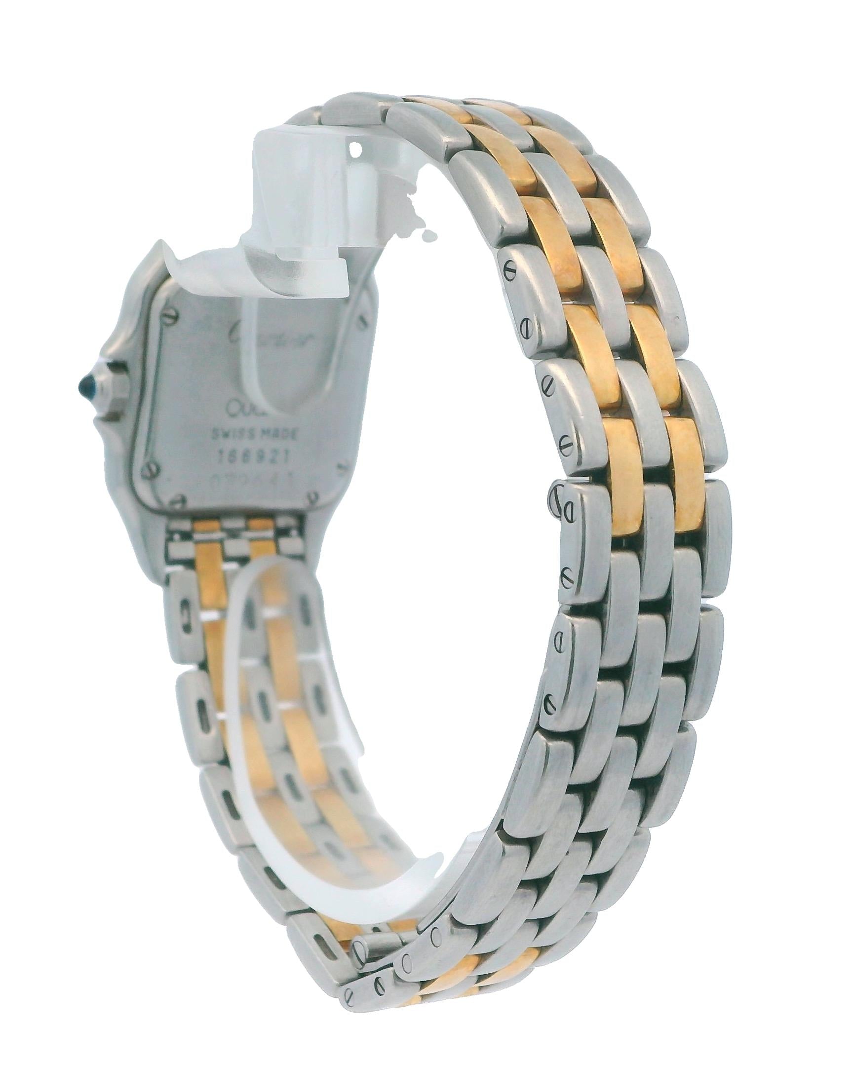 Cartier Panthere Small Two Row 18K Gold & Stainless Steel Watch