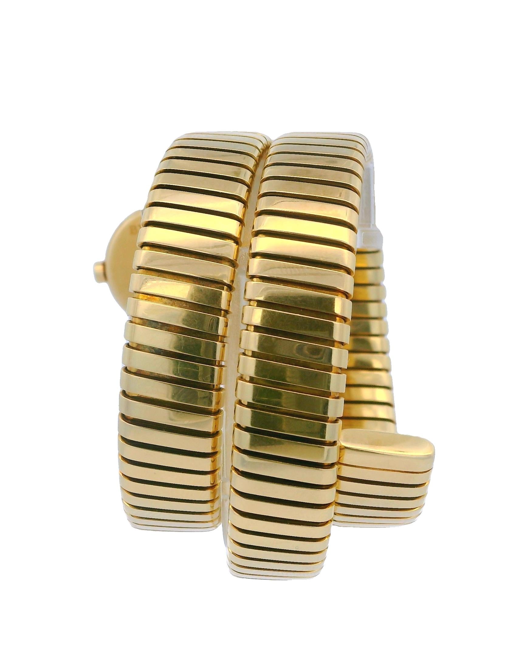 Bvlgari Serpenti Tubogas BB191T 18K Yellow Gold Ladies Watch