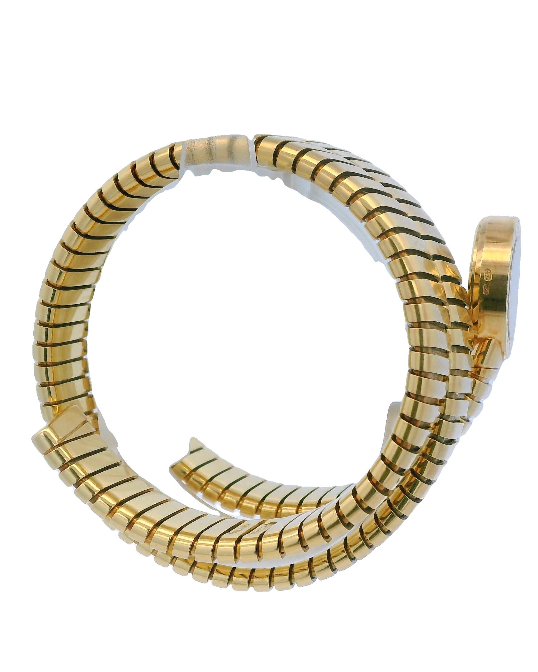 Bvlgari Serpenti Tubogas BB191T 18K Yellow Gold Ladies Watch