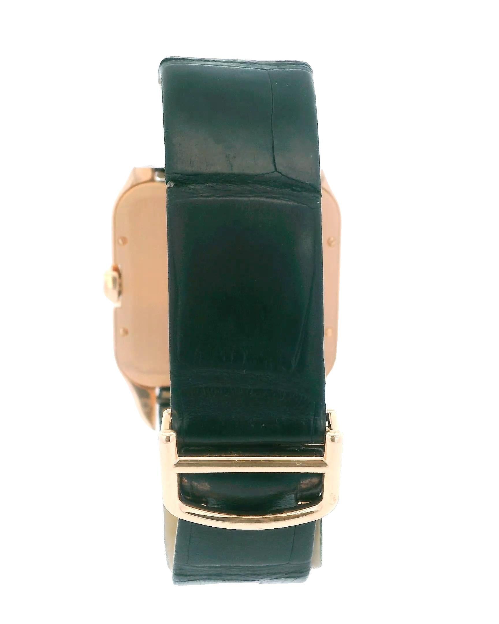 Cartier Santos Dumont WH100751 18K Rose Gold With Box & Card