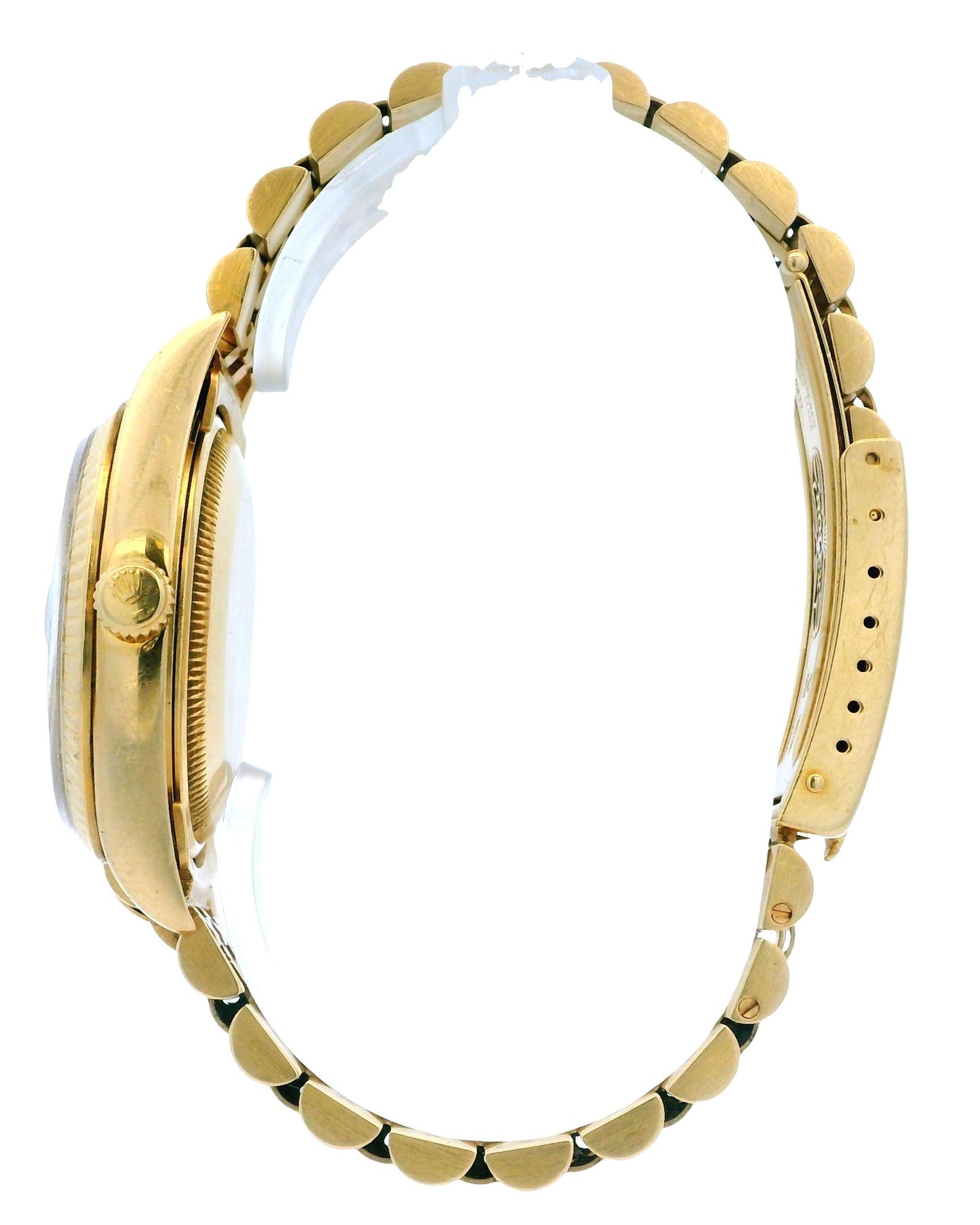 Rolex Date 15238 18k Yellow Gold Jubilee Bracelet Watch W/Papers