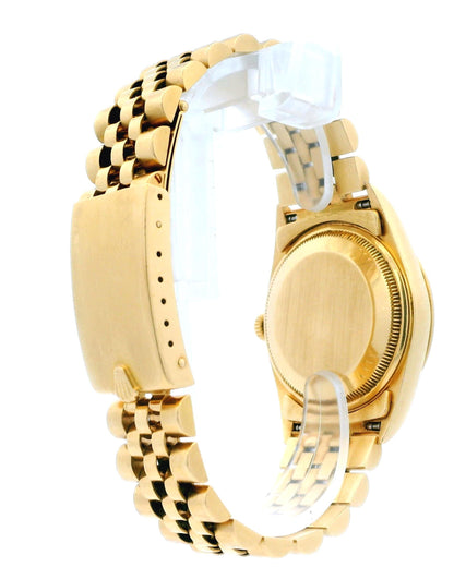 Rolex Date 15238 18k Yellow Gold Jubilee Bracelet Watch W/Papers