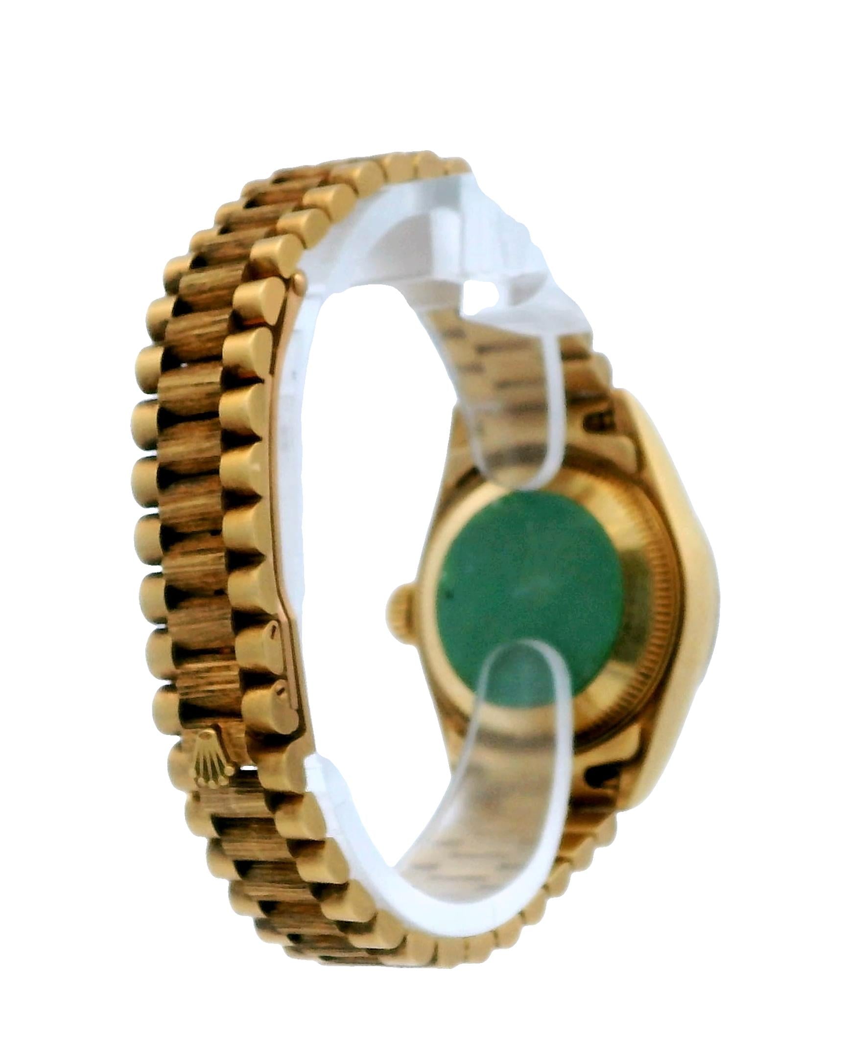 Rolex Datejust 69278 Champagne Dial Bark Finish Watch Box & Papers