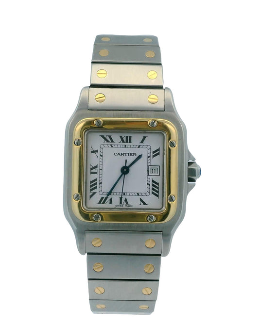 Cartier Santos Caree 2961 Automatic  W/Card & Service Card Records