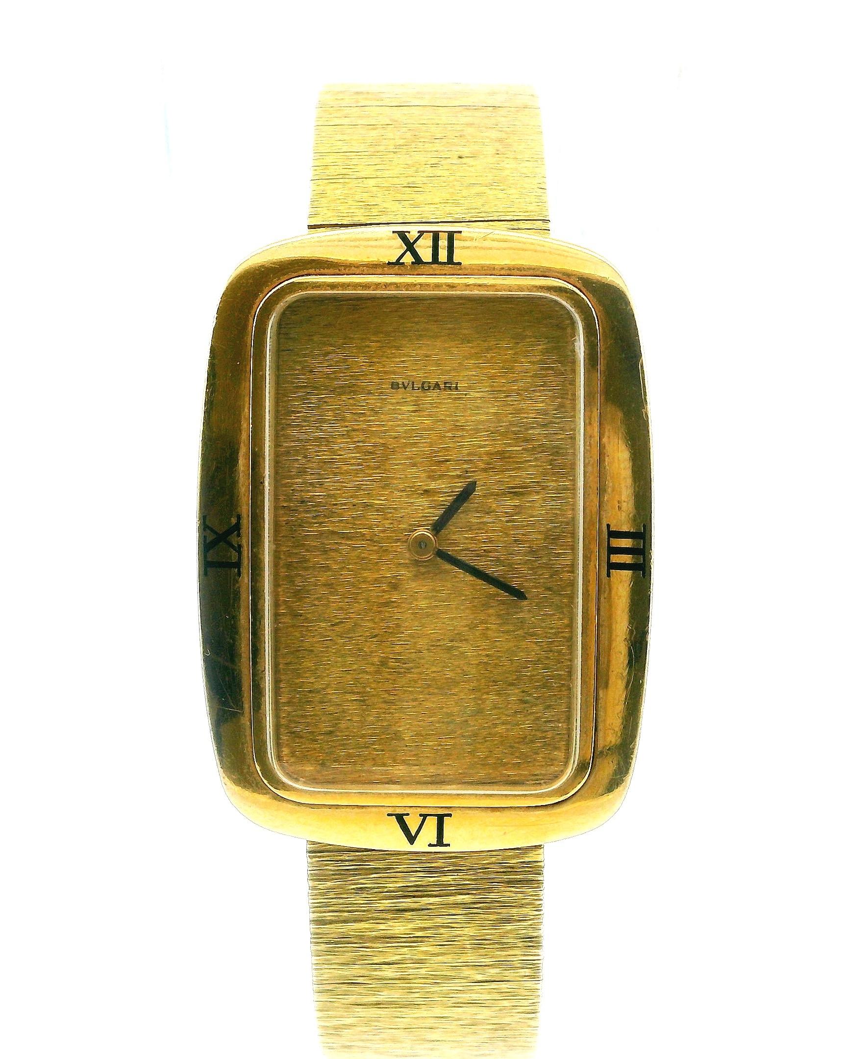 Bvlgari 18k Yellow Gold Manual UTI Movement Watch