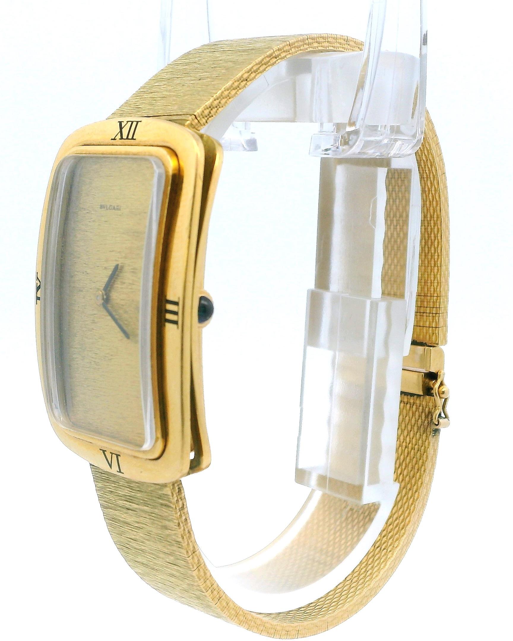 Bvlgari 18k Yellow Gold Manual UTI Movement Watch