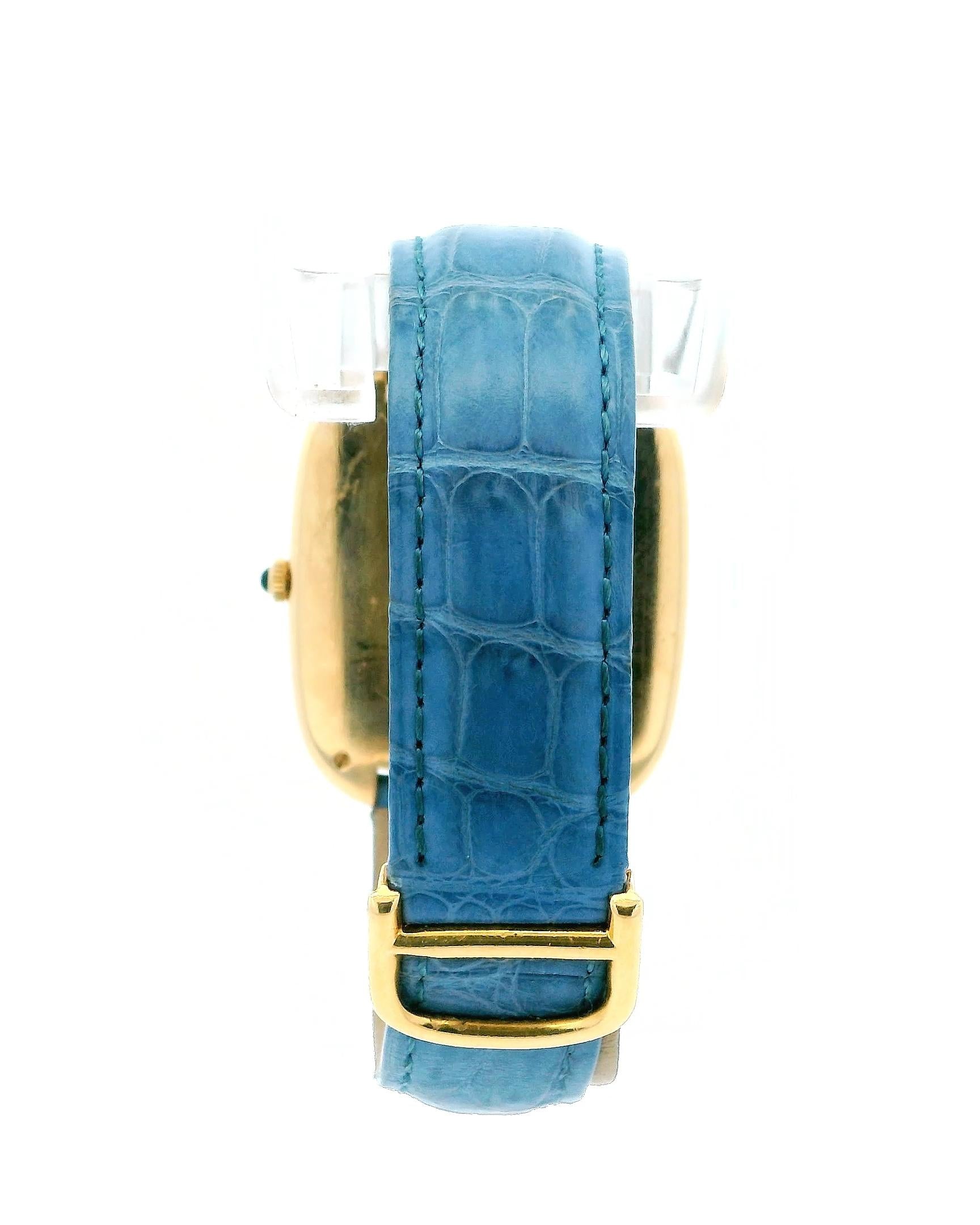 Cartier Jumbo Gondole 97050 18K Yellow Gold Automatic Watch